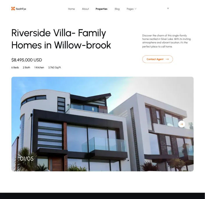 Coverpage page screenshot