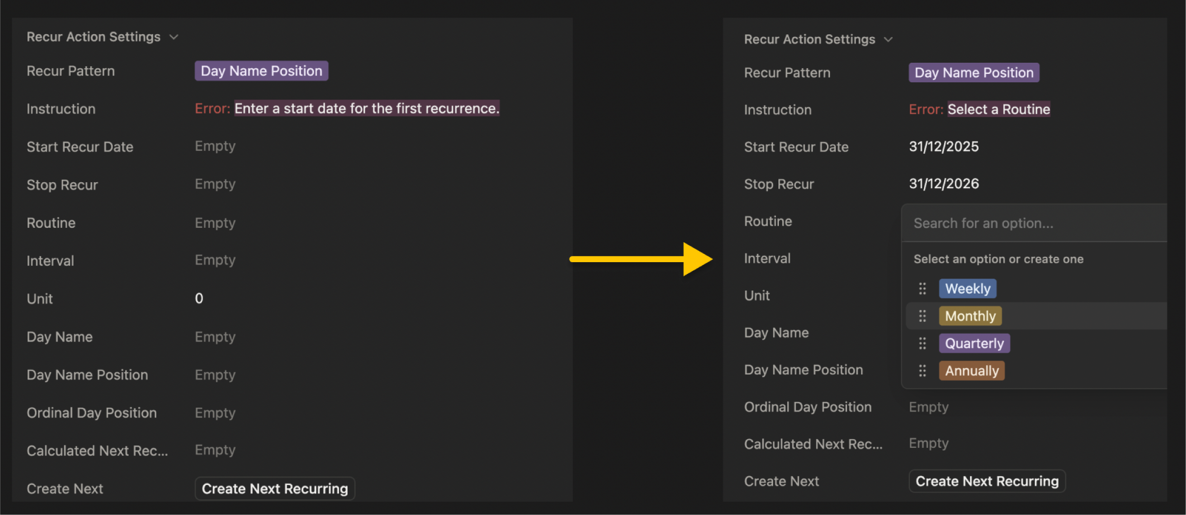 groovmint recurring task automation with four flexible patterns