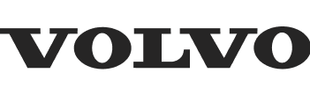 Volvo logo in bold black uppercase letters.