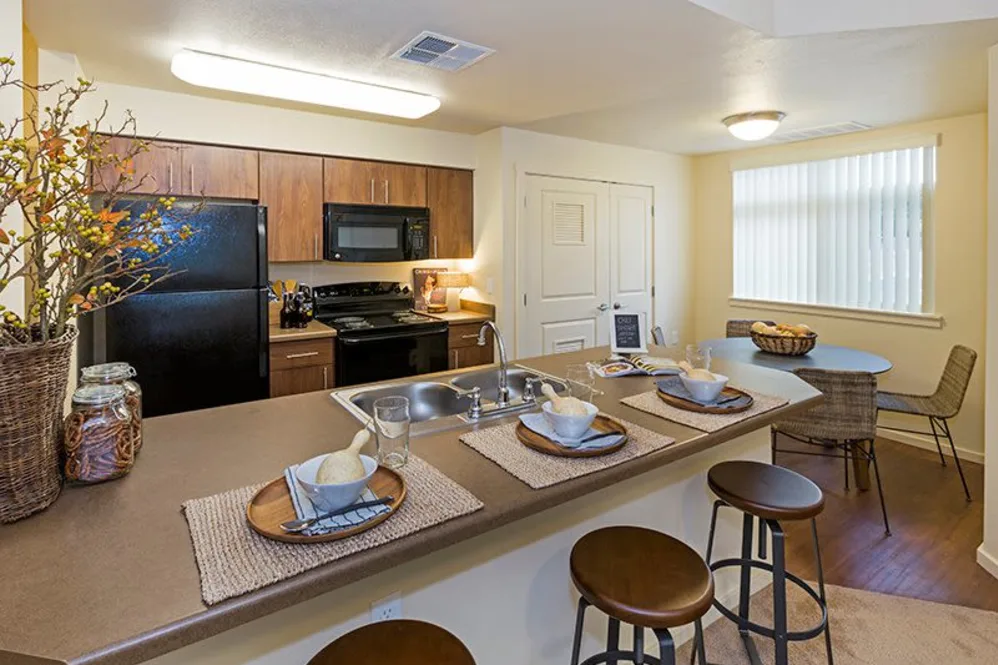 Living room to kitchen