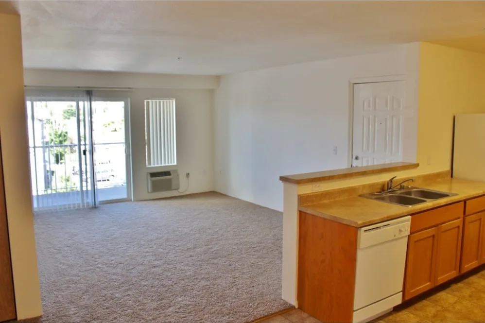 Kitchen and living room
