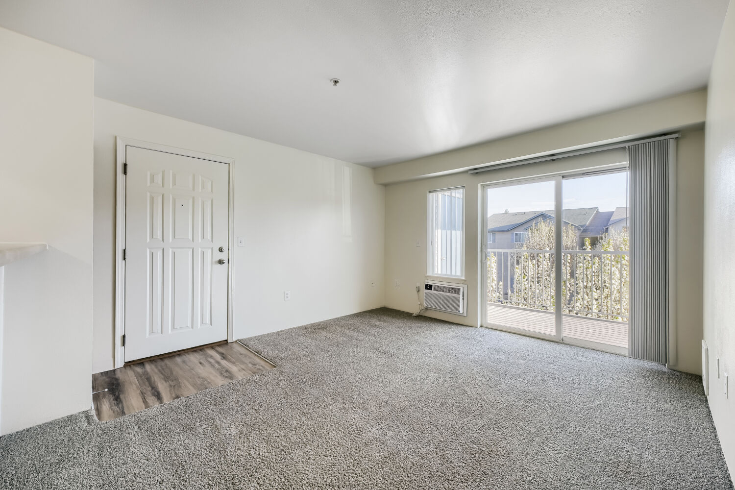 Kitchen with in unit washer and dryer
