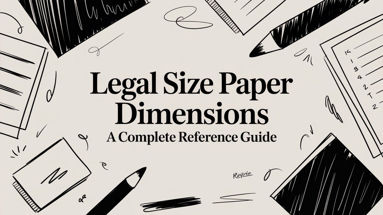 Legal Size Paper Dimensions A Complete Reference Guide