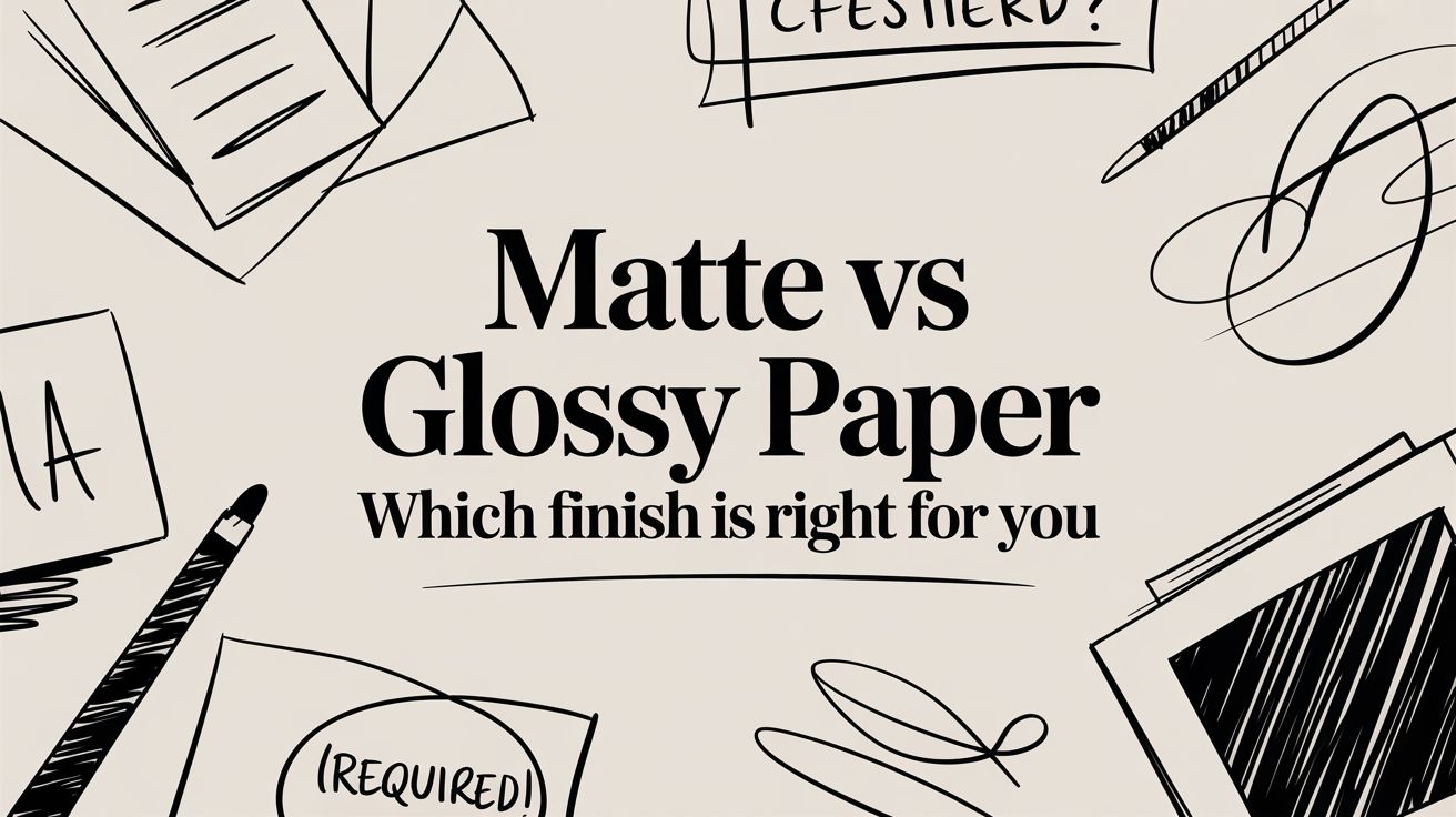 Matte vs Glossy Paper Which Finish Is Right for You