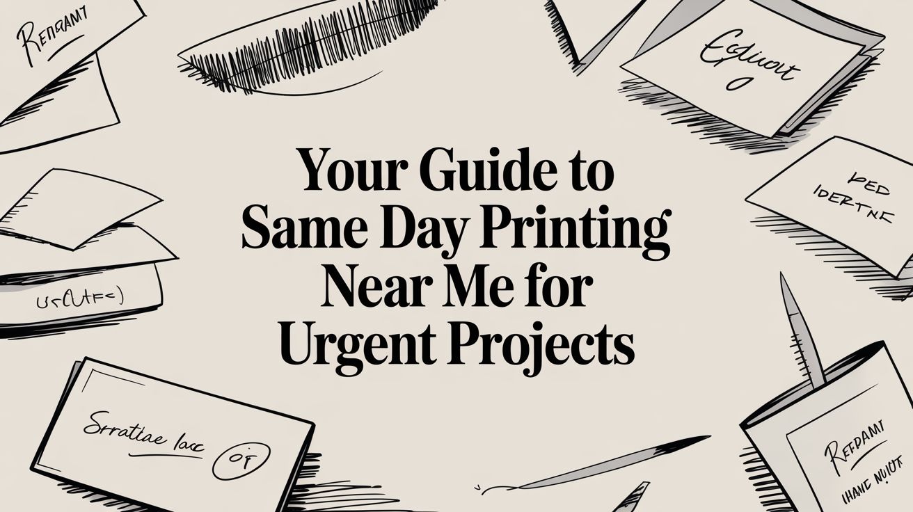 Your Guide to Same Day Printing Near Me for Urgent Projects