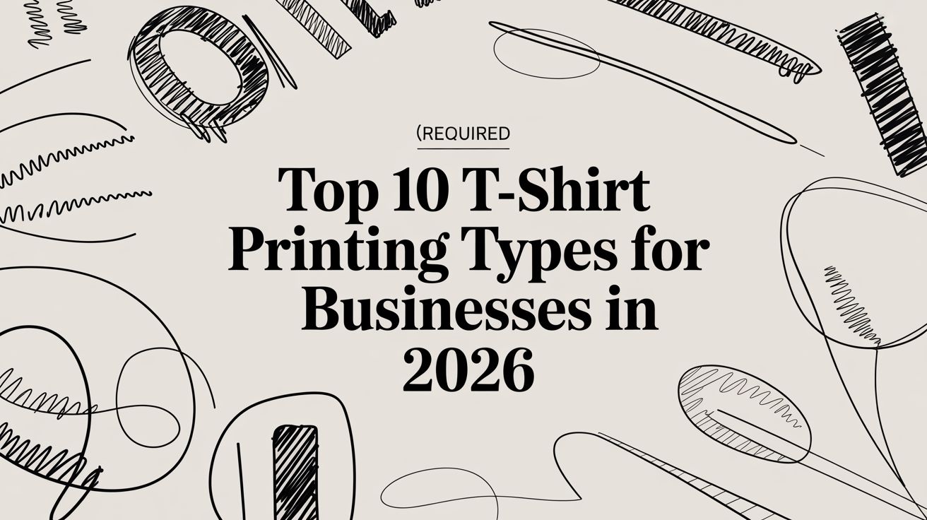 Top 10 T-shirt Printing Types for Businesses in 2026