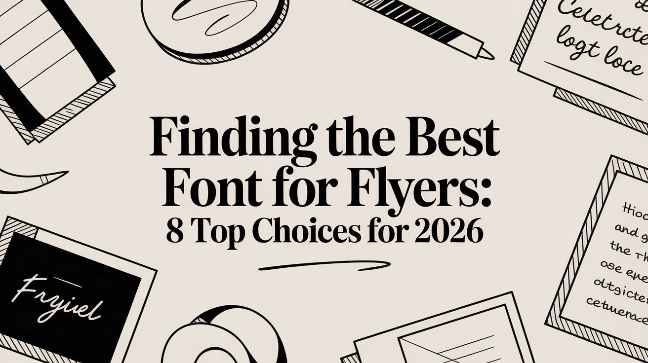 Finding the Best Font for Flyers: 8 Top Choices for 2026