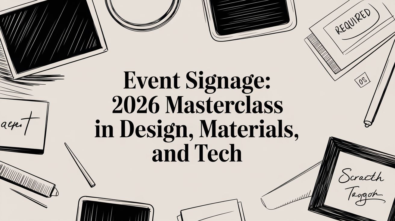 Event signage: 2026 Masterclass in Design, Materials, and Tech