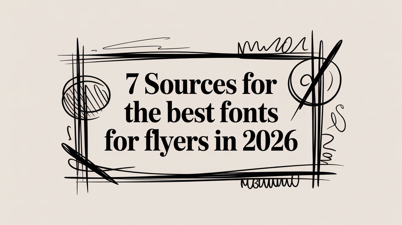 7 Sources for the Best Fonts for Flyers in 2026
