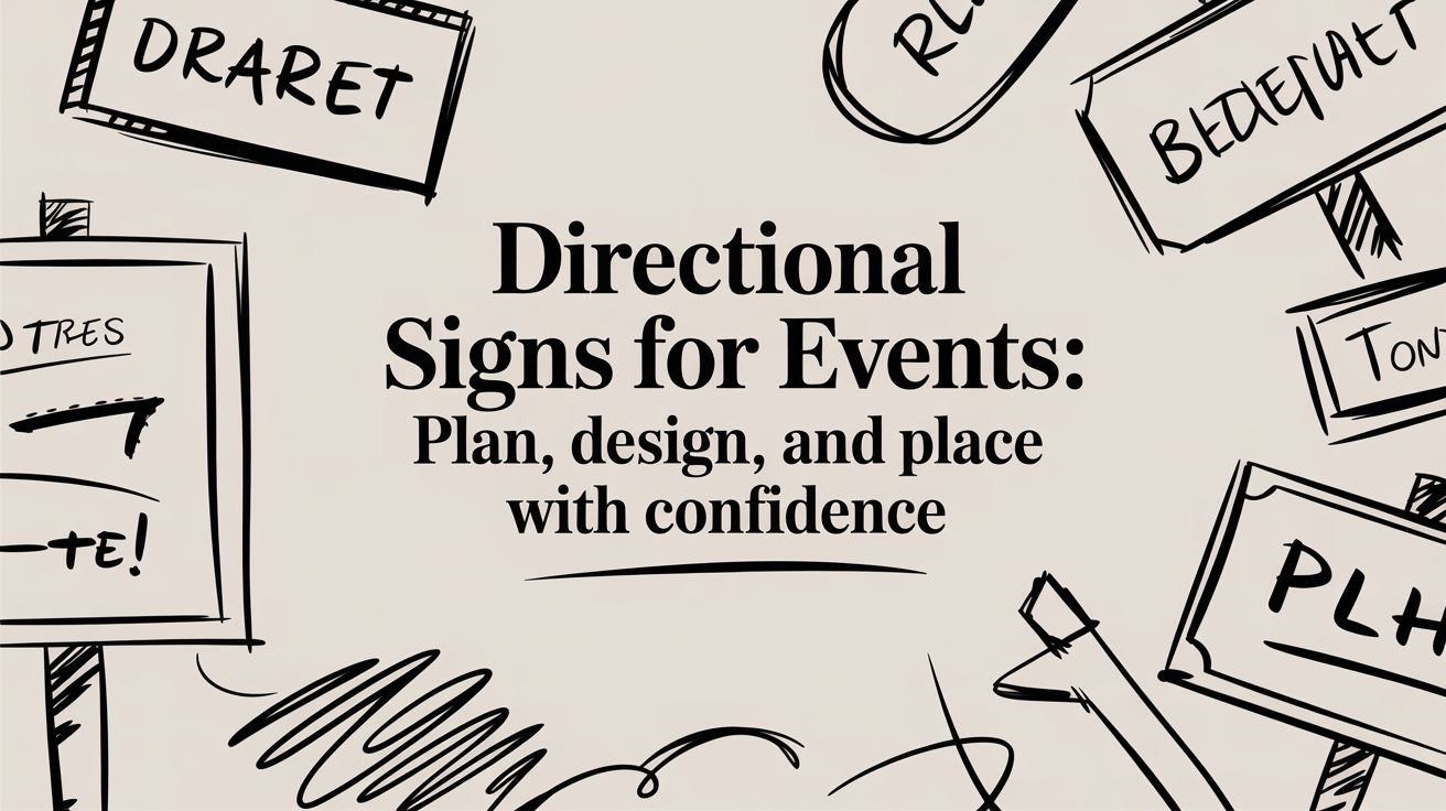 Directional Signs for Events: Plan, Design, and Place with Confidence