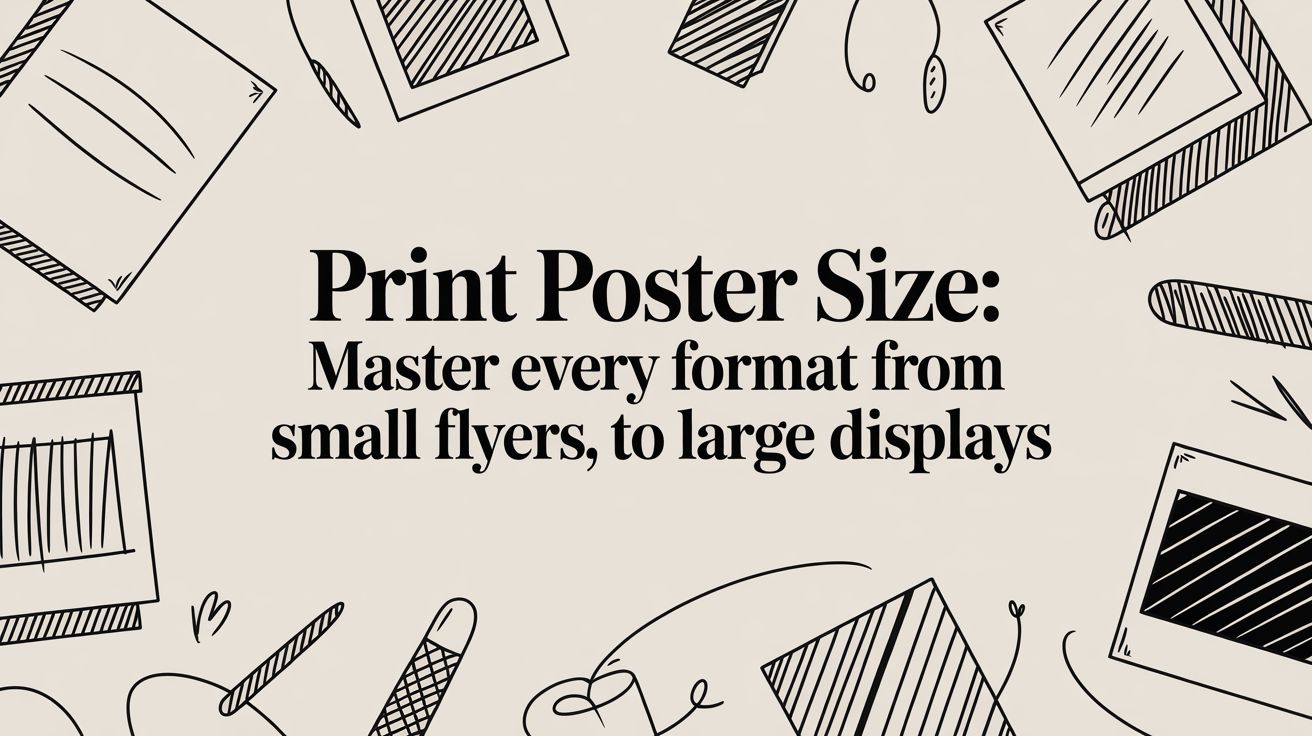 Print Poster Size: Master Every Format from Small Flyers to Large Displays