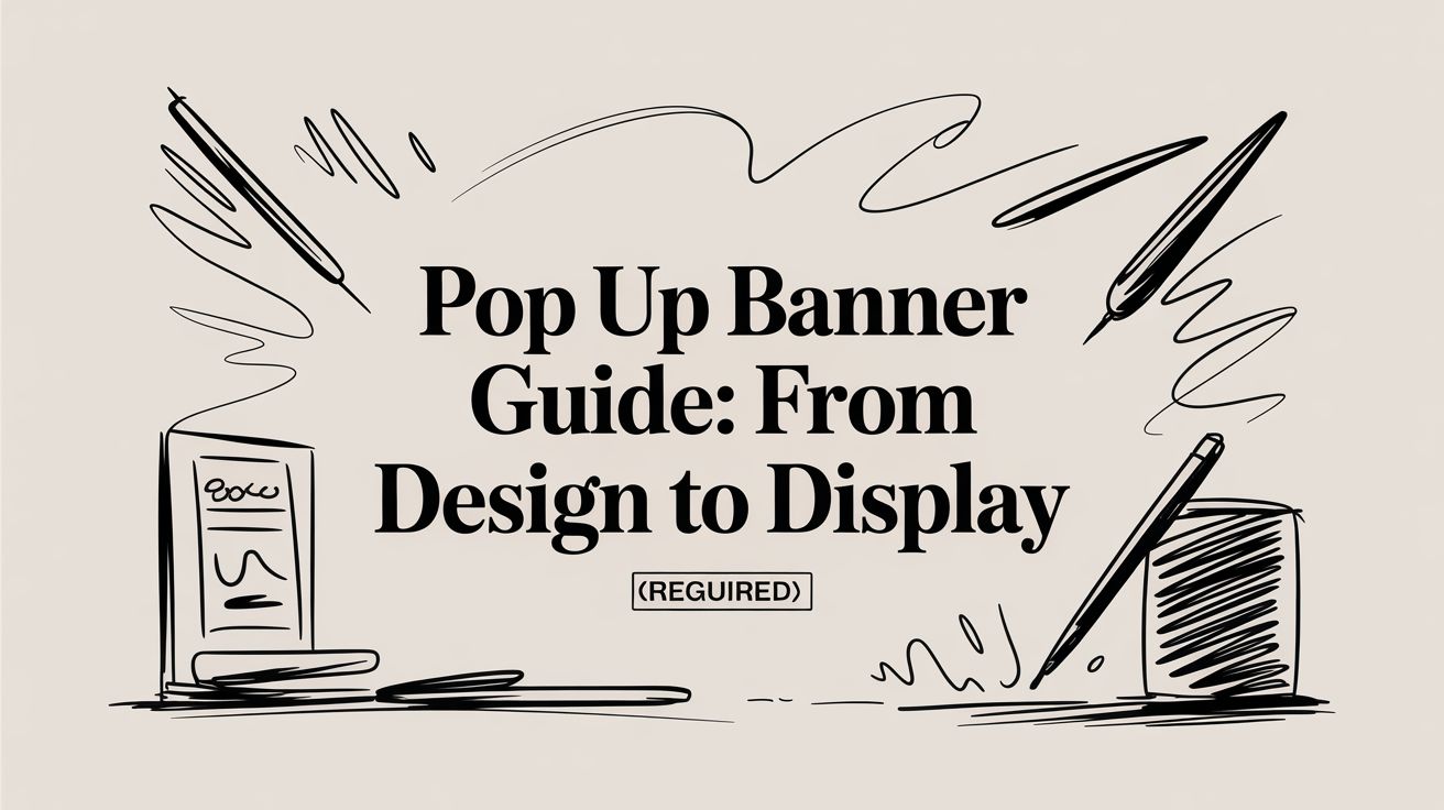 Pop Up Banner Guide: From Design to Display