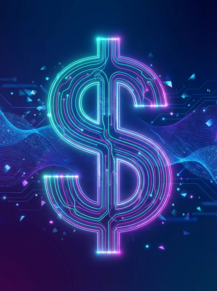 Digital dollar sign