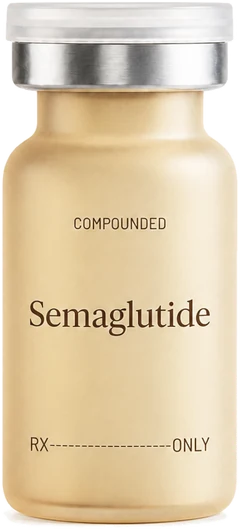 Compounded Semaglutide vial with syringe