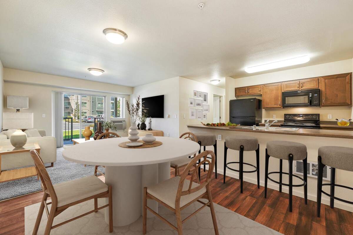 3x2 dining room and kitchen