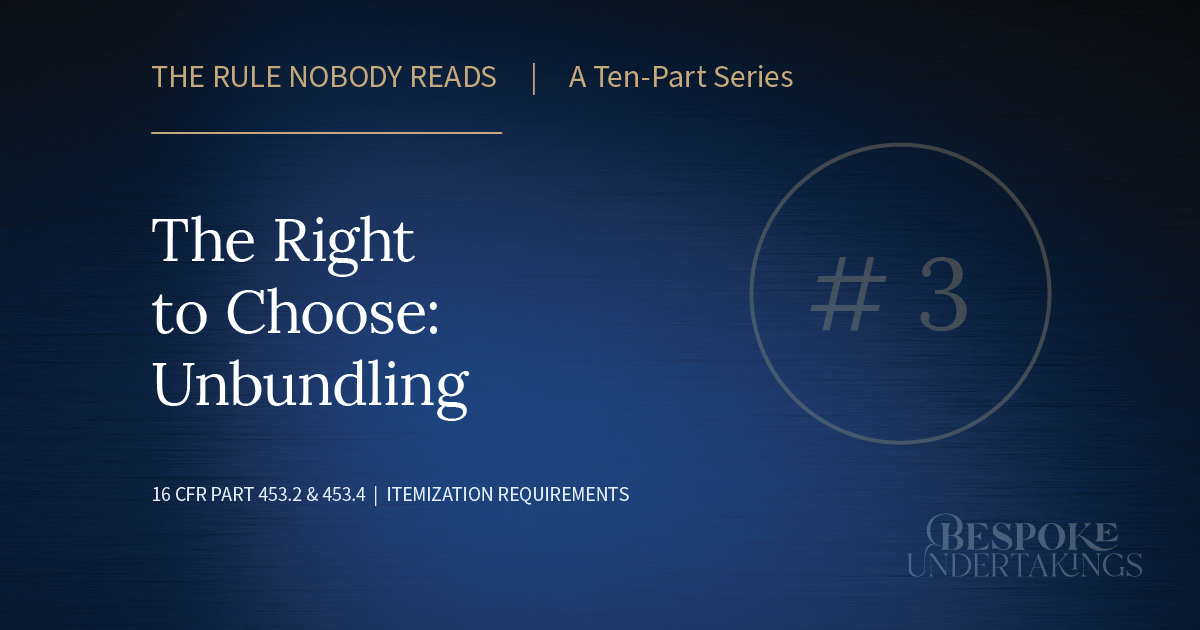 Insights from Bespoke Undertakings