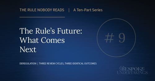 Bespoke Undertakings | The Rule's Future: Chevron, Deregulation, and ...