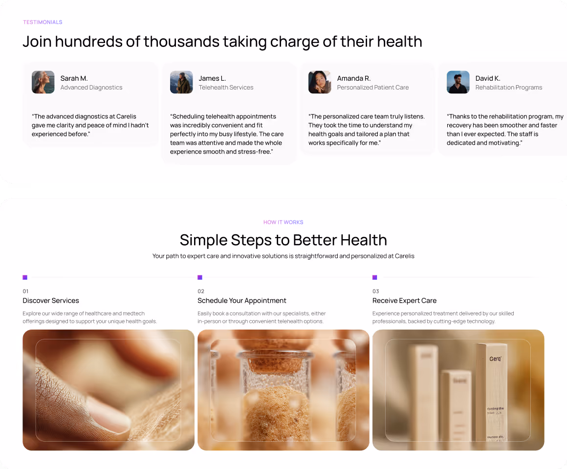 Healthcare and medtech Webflow Template