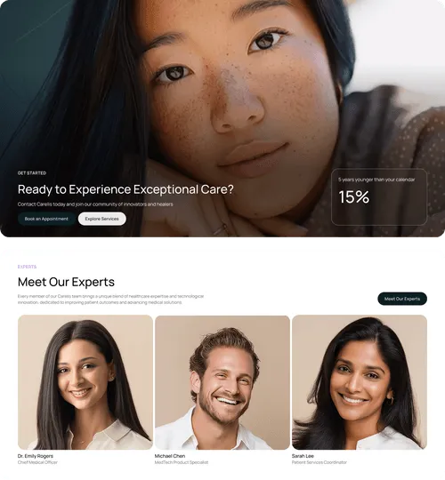 Healthcare and medtech Webflow Template
