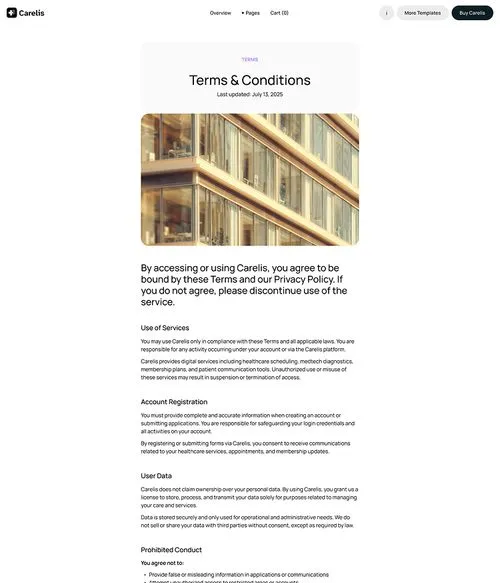 Healthcare and medtech Webflow Template