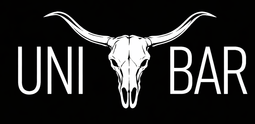 Das Unibar Neubiberg Logo der Bundeswehr München n schwarz-weiß.