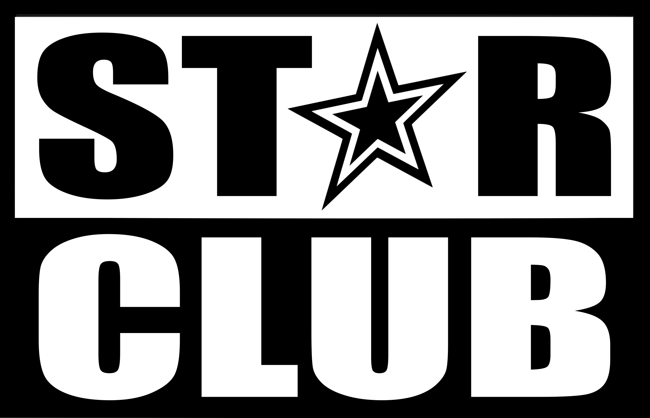 Das Starclub Zittau Logo in schwarz-weiß