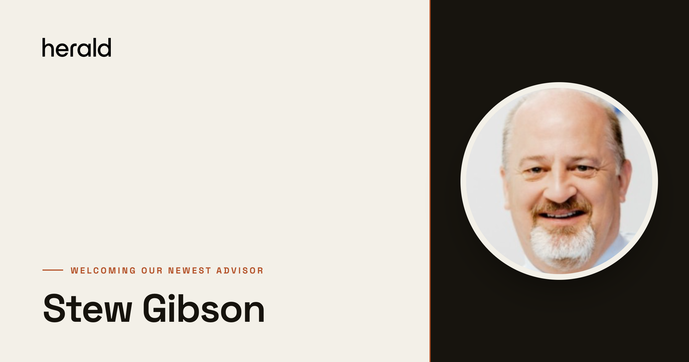 Stew Gibson joins Herald’s Advisory Board