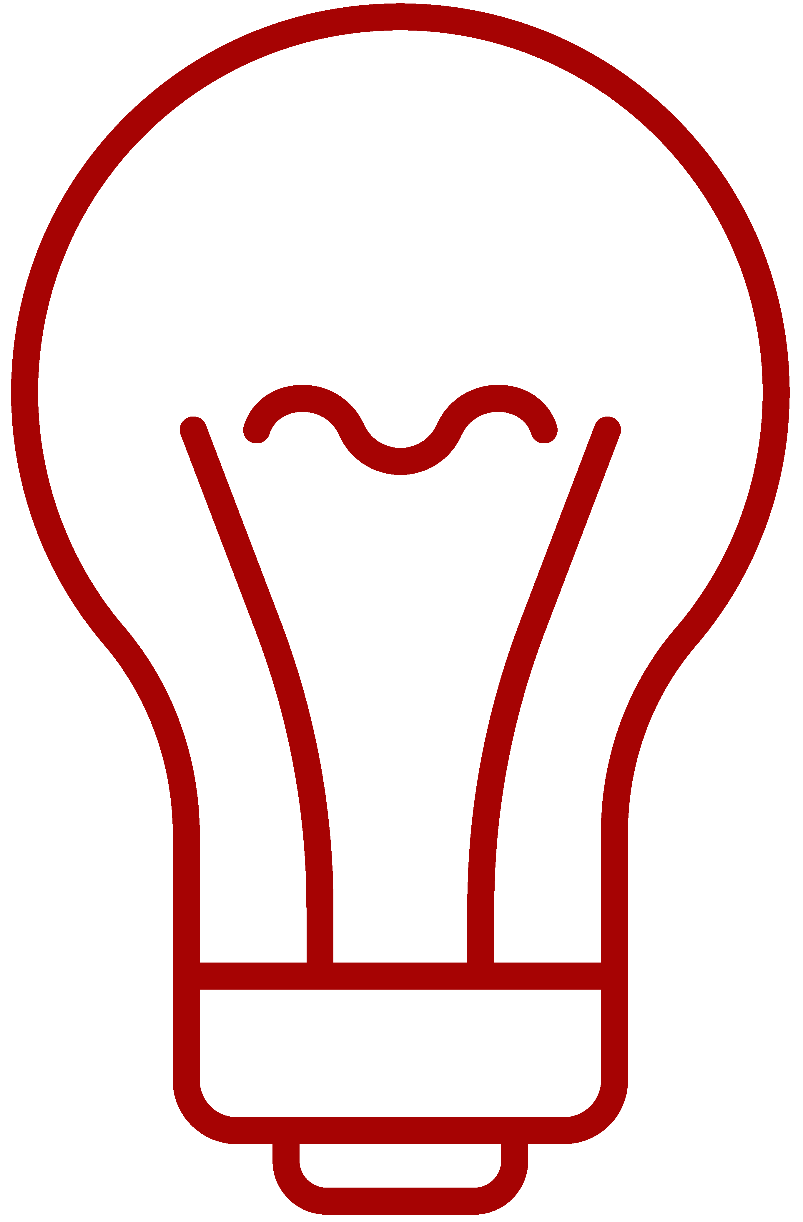 Red light bulb
