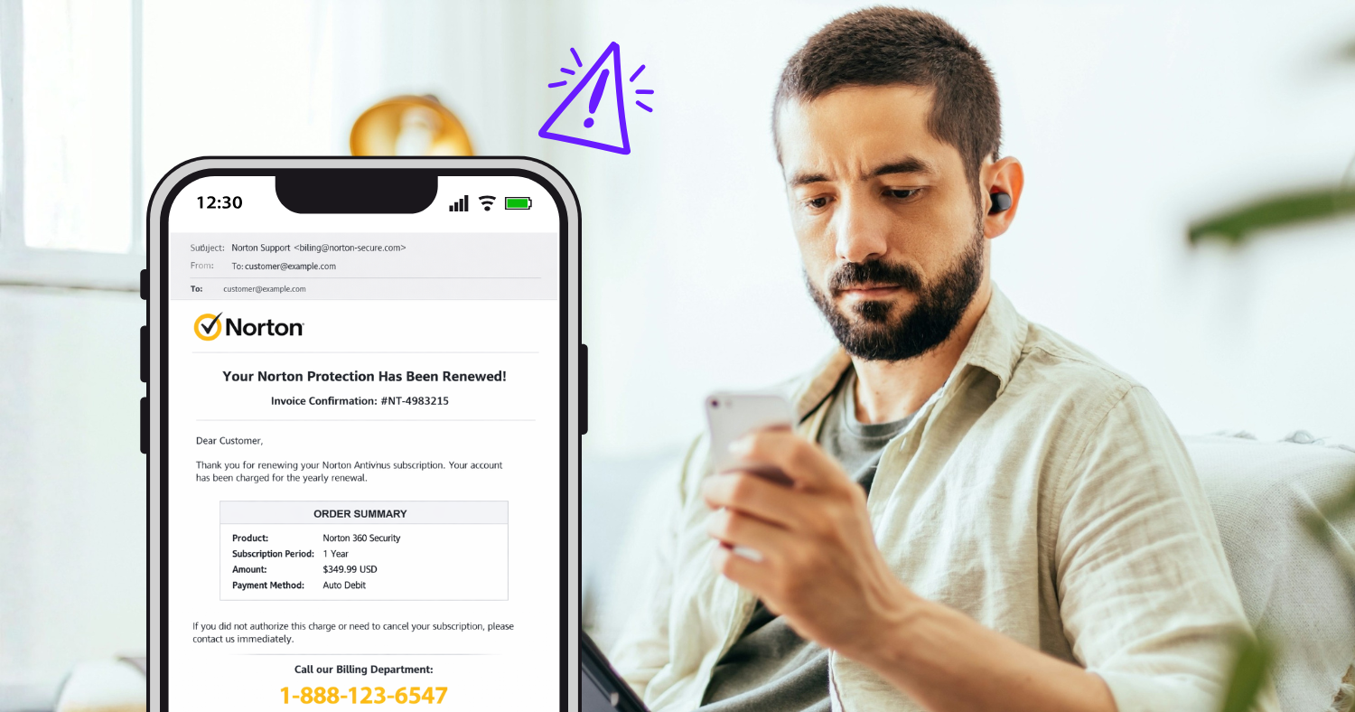 iphone and android phones showing 'scam likely' and 'suspected scam' warnings on phonecalls