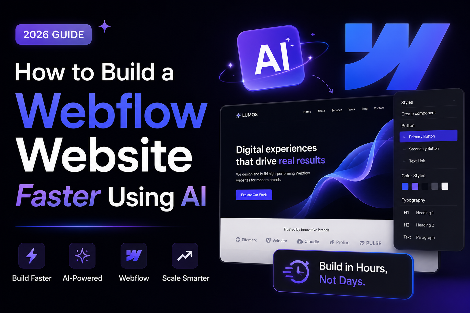 How to Build a Webflow Website Faster Using AI in 2026 | MuzMesh Creative Blog