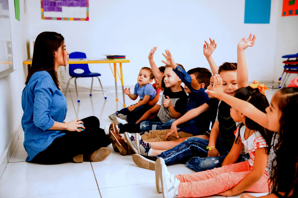 Kindergarten daycare children