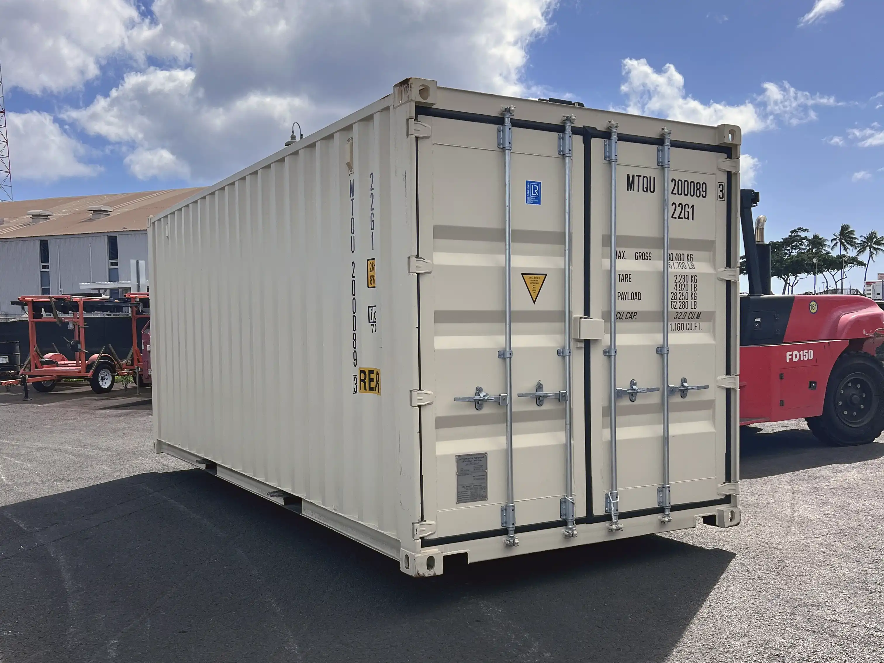 20'HC Double Door Container For Sale In Hawaii