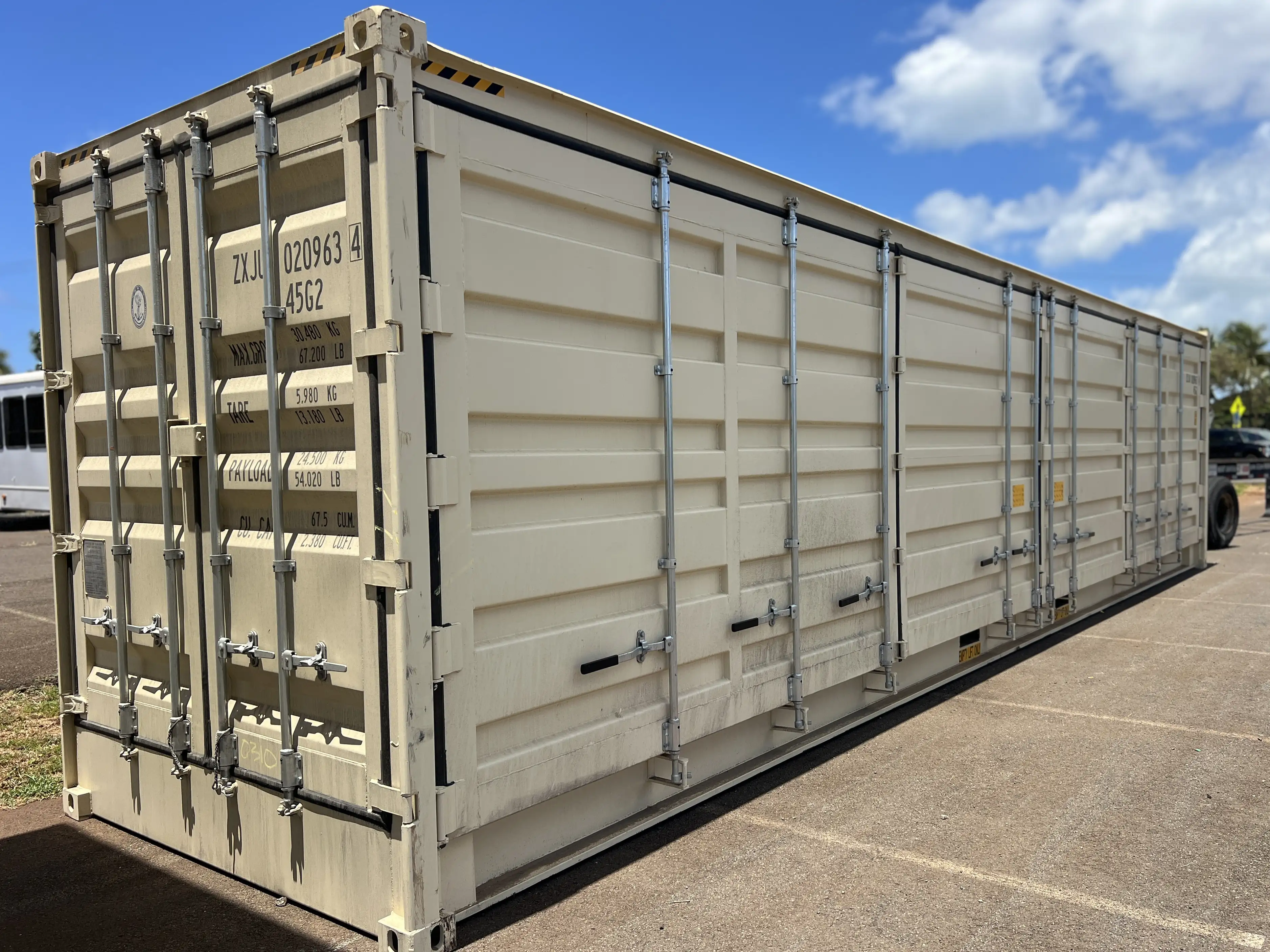 40'HC Container Full Side Opening For Sale In Hawaii