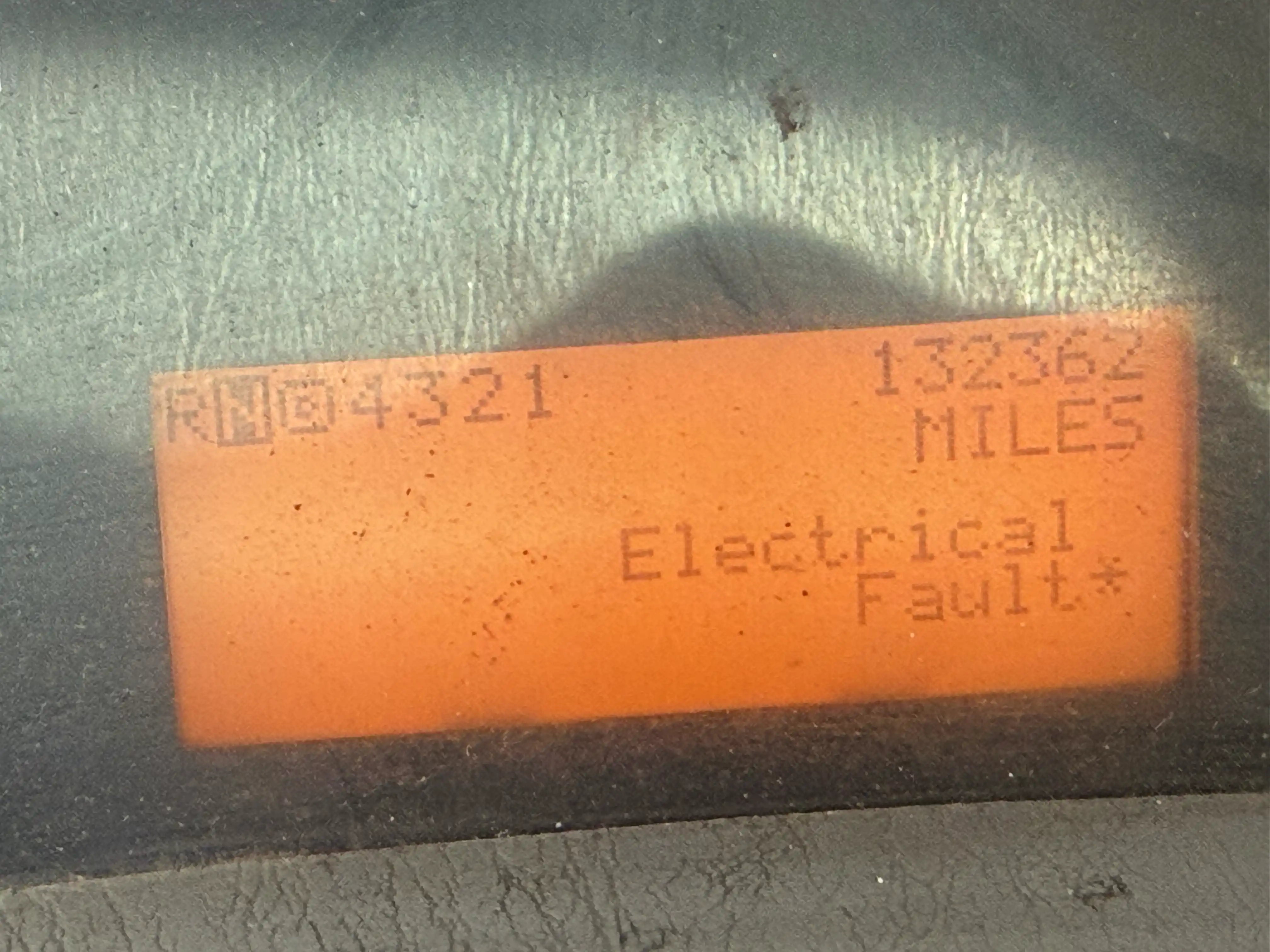 Allison transmission display reading 132,362 miles