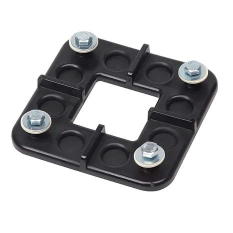 Nut and bolt four-way ground mat connector