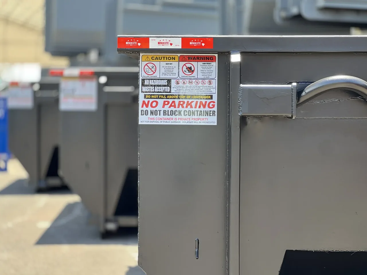 15 Yard Roll-Off / Hooklift Dumpster For Sale In Hawaii