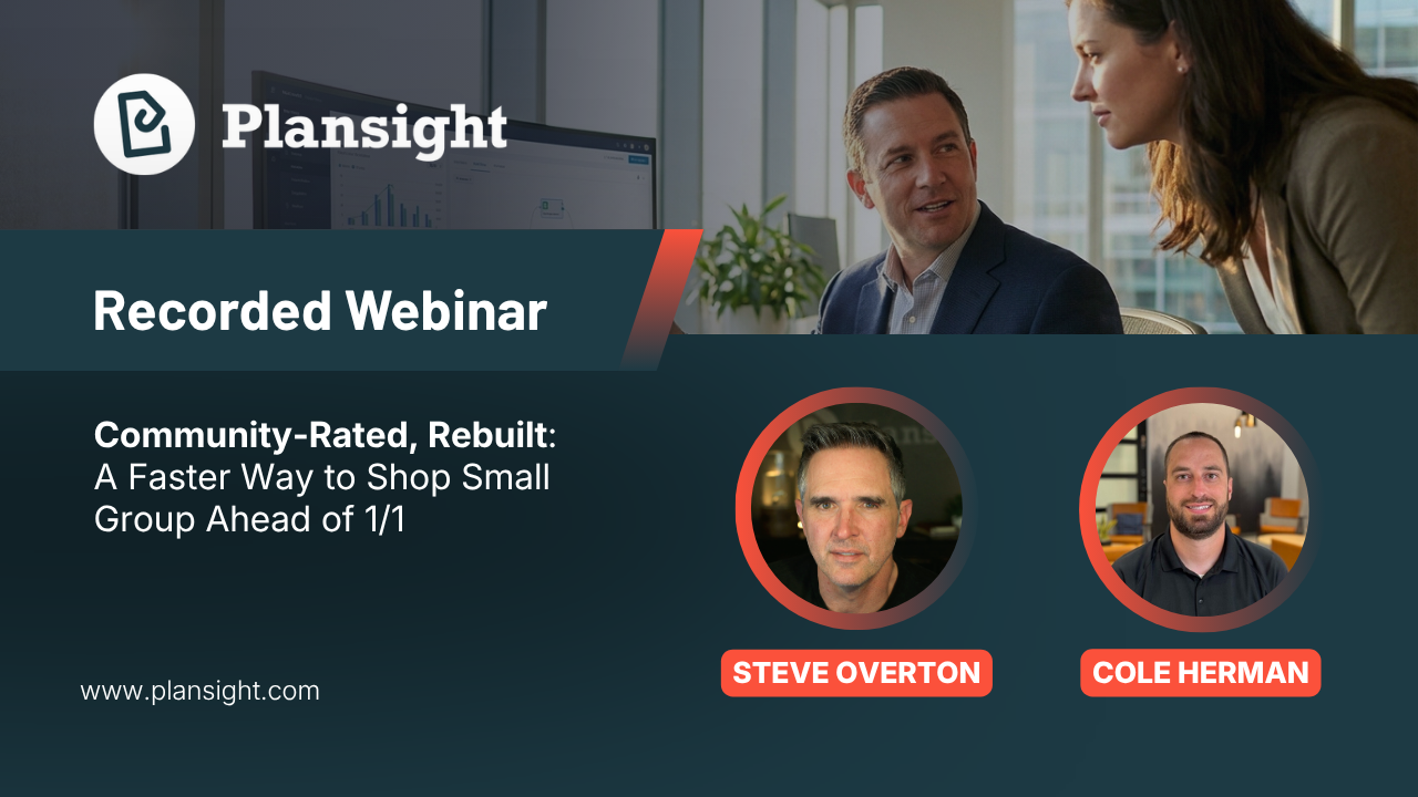 Community-Rated, Rebuilt: A Faster Way to Shop Small Group Ahead of 1/1 with Plansight