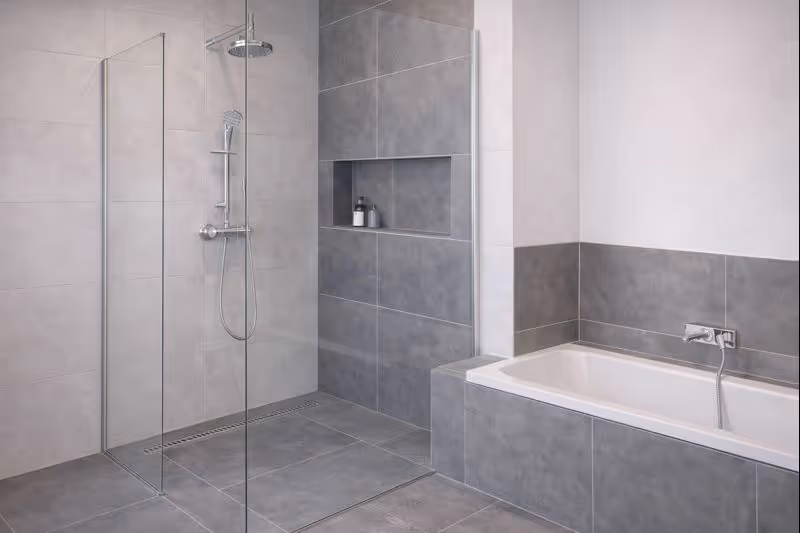 Duschbereich modernisiert