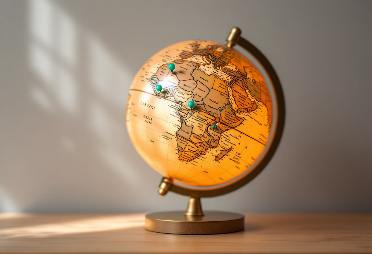 image of a destination on a map