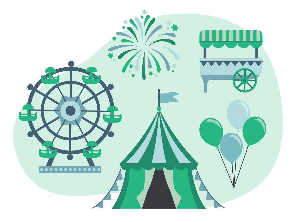 Family Community Events illustration