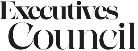 The words 'Executives Council' in large black serif font on a white background.