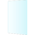 Abstract blue transparent panel with gradient shading.