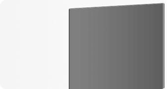 Close-up of a modern flat-screen monitor with a dark screen and slim bezel.