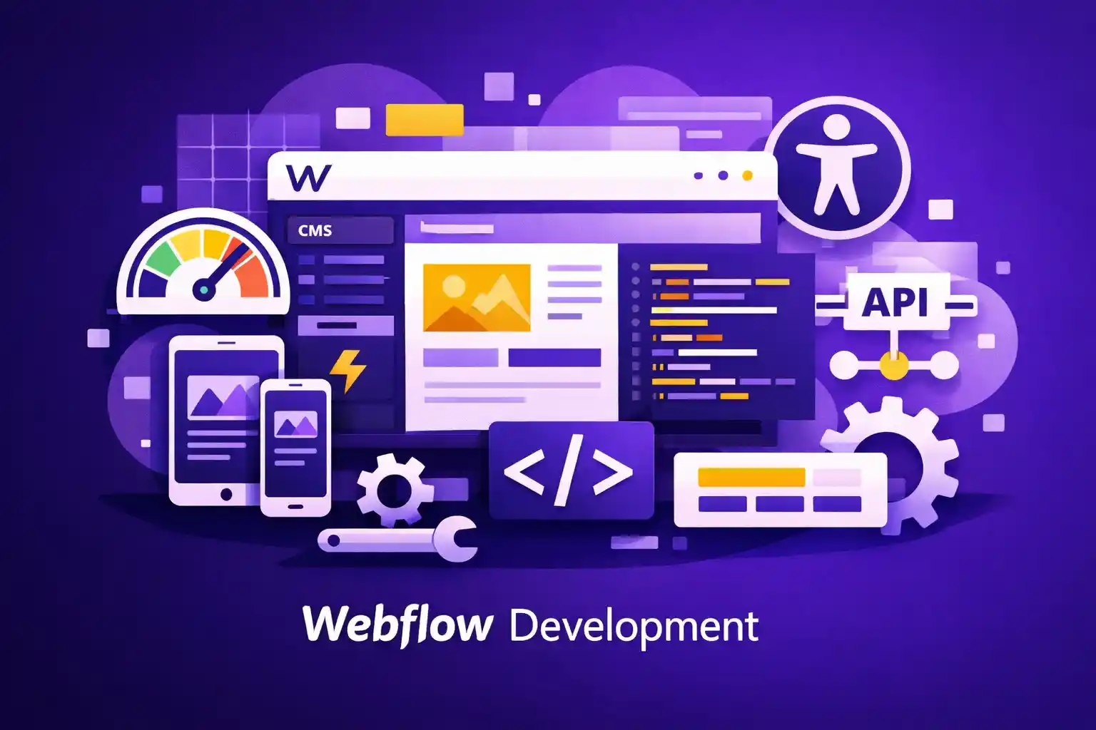 Illustration of Webflow Development