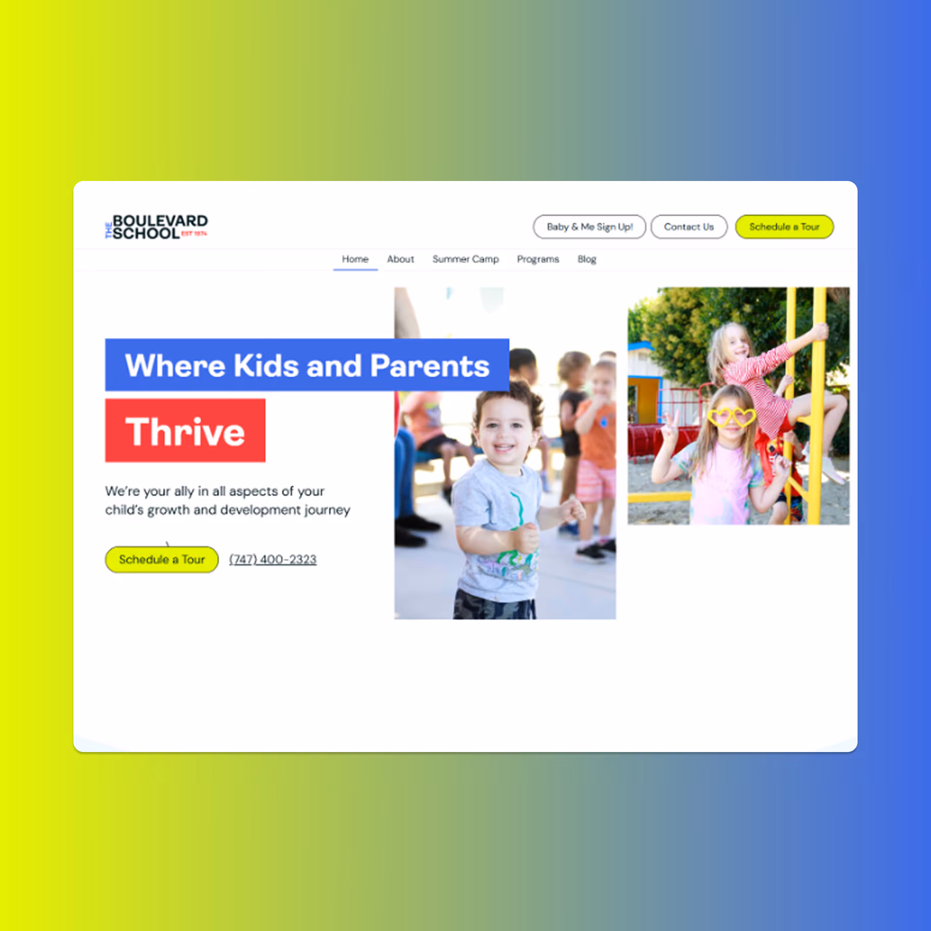 Homepage of Scribely’s Webflow website featuring an image description solution with accessibility icons and logos of client partners.