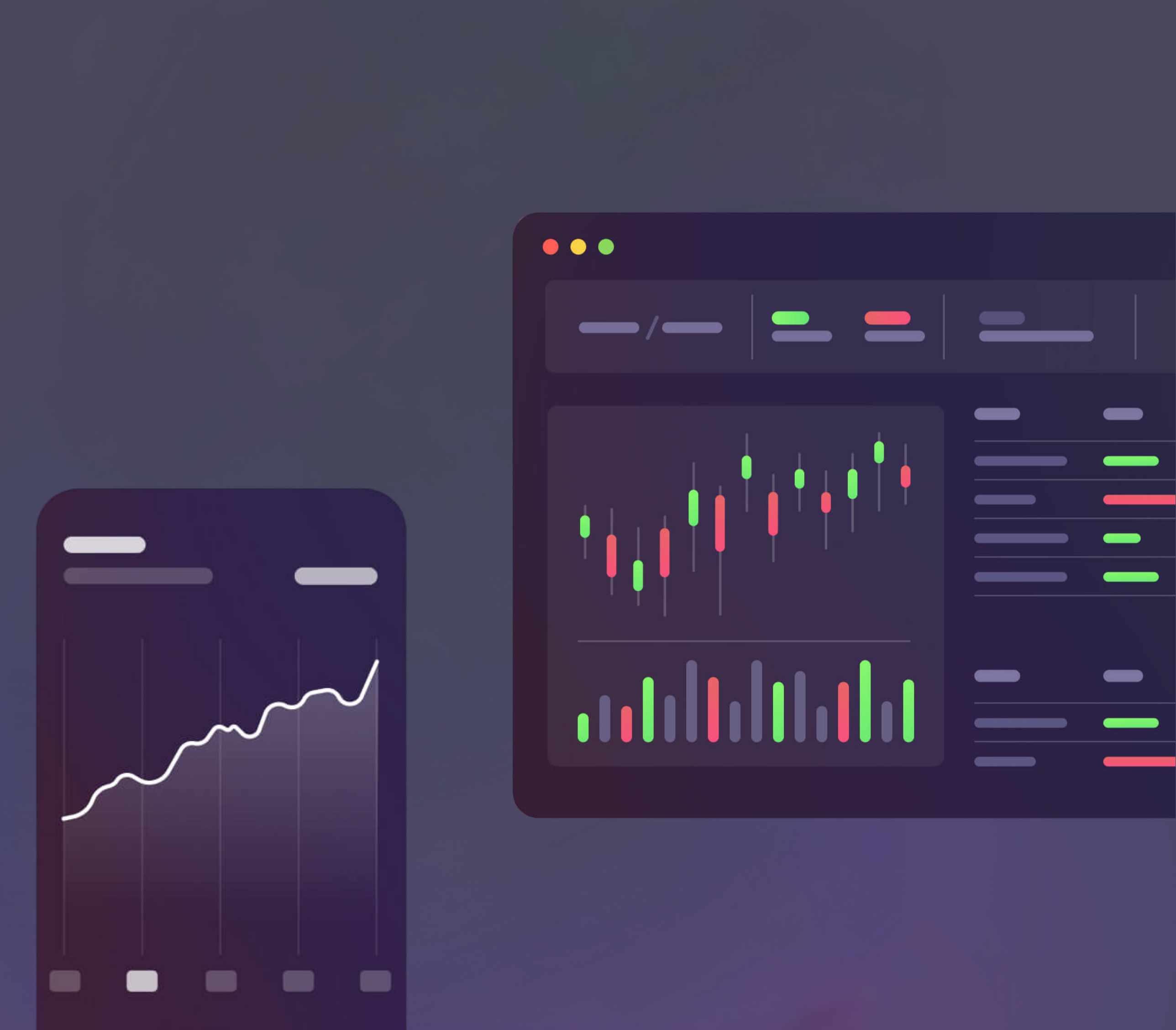 Two charts indicating an action plan.