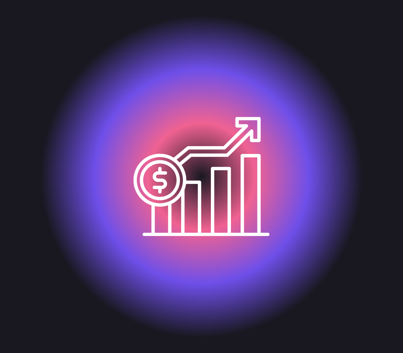 An upward-trending graph indicating growth.