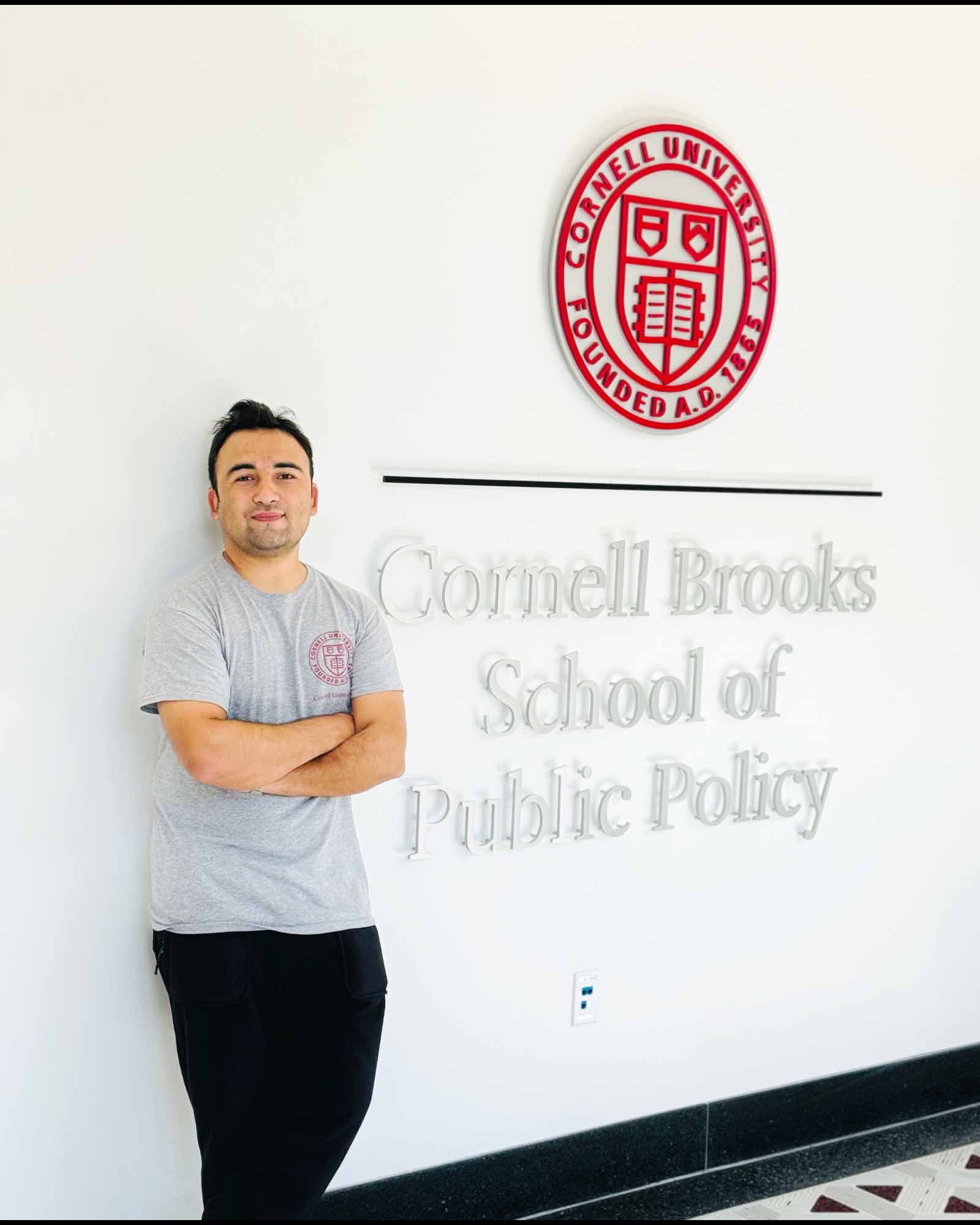 Hassan Ukasha at the Cornell Brooks School of Public Policy, Ithaca, New York