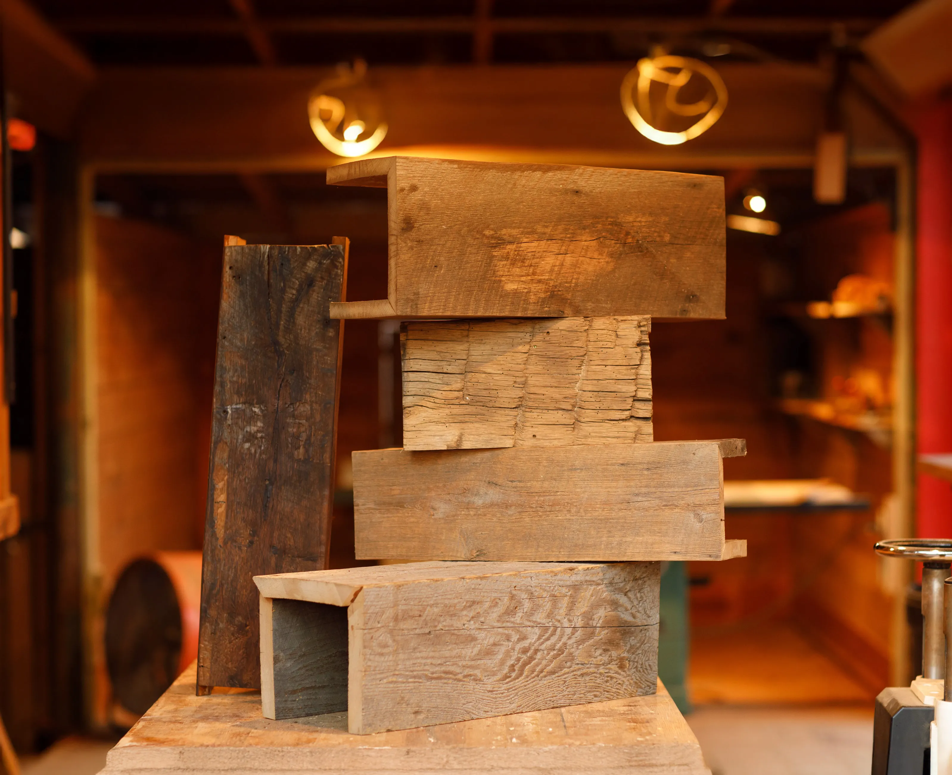 Examples of all beam wood types.