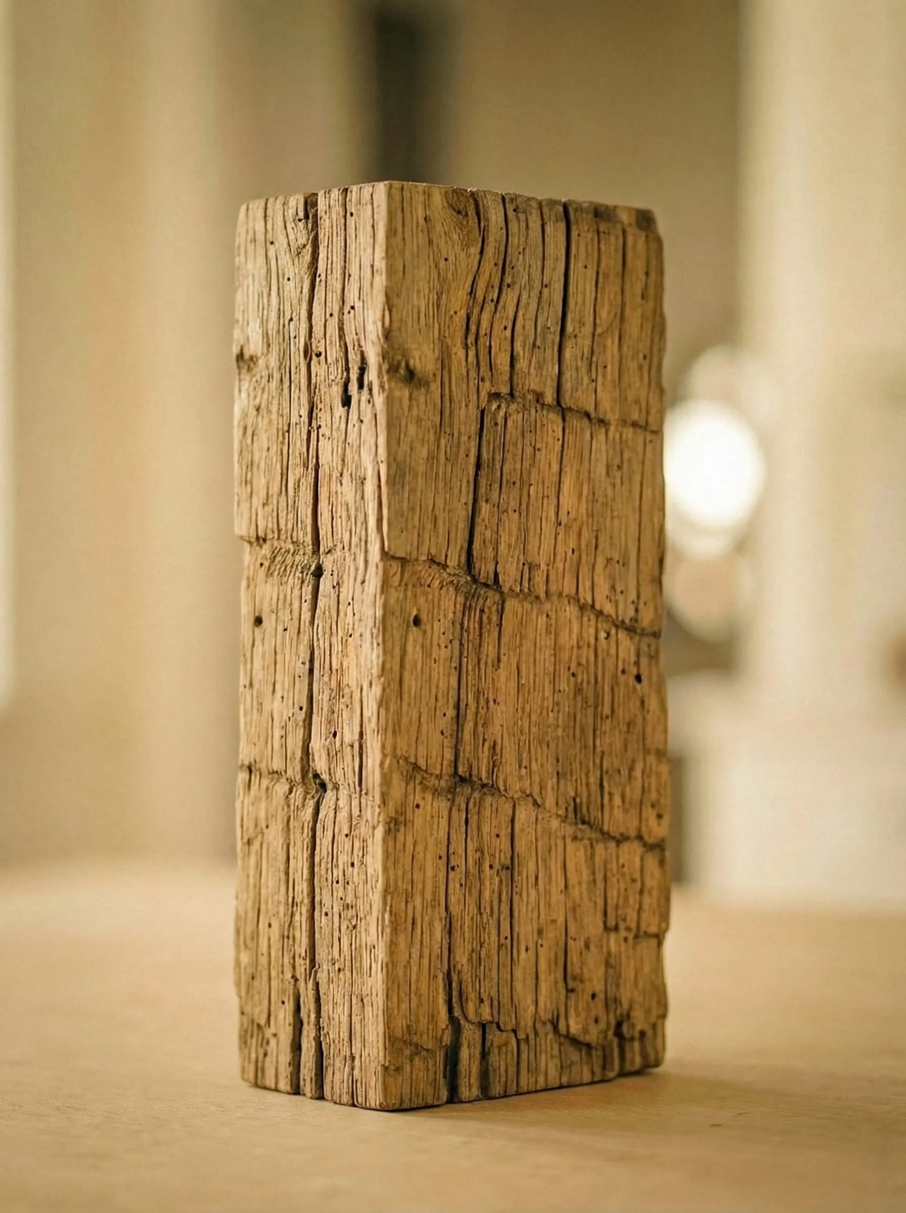 Hand-Hewn Oak Sample